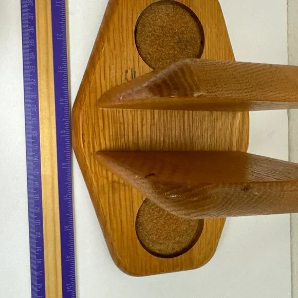 Vintage MCM Wooden Napkin Holder Salt & Pepper Shakers Farmhouse Cottege - Picture 15 of 15